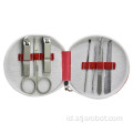 7 pcs / Set Stainless steel alat Manicure Perawatan Kuku telinga sendok kuku file gunting kuku